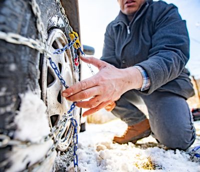 cadenas nieve