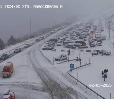 nieve carretera