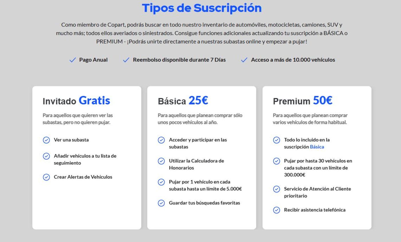 copart subastas coches dana