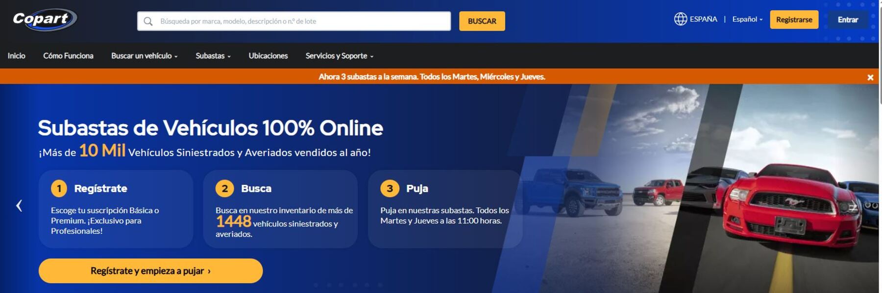 copart subastas coches dana